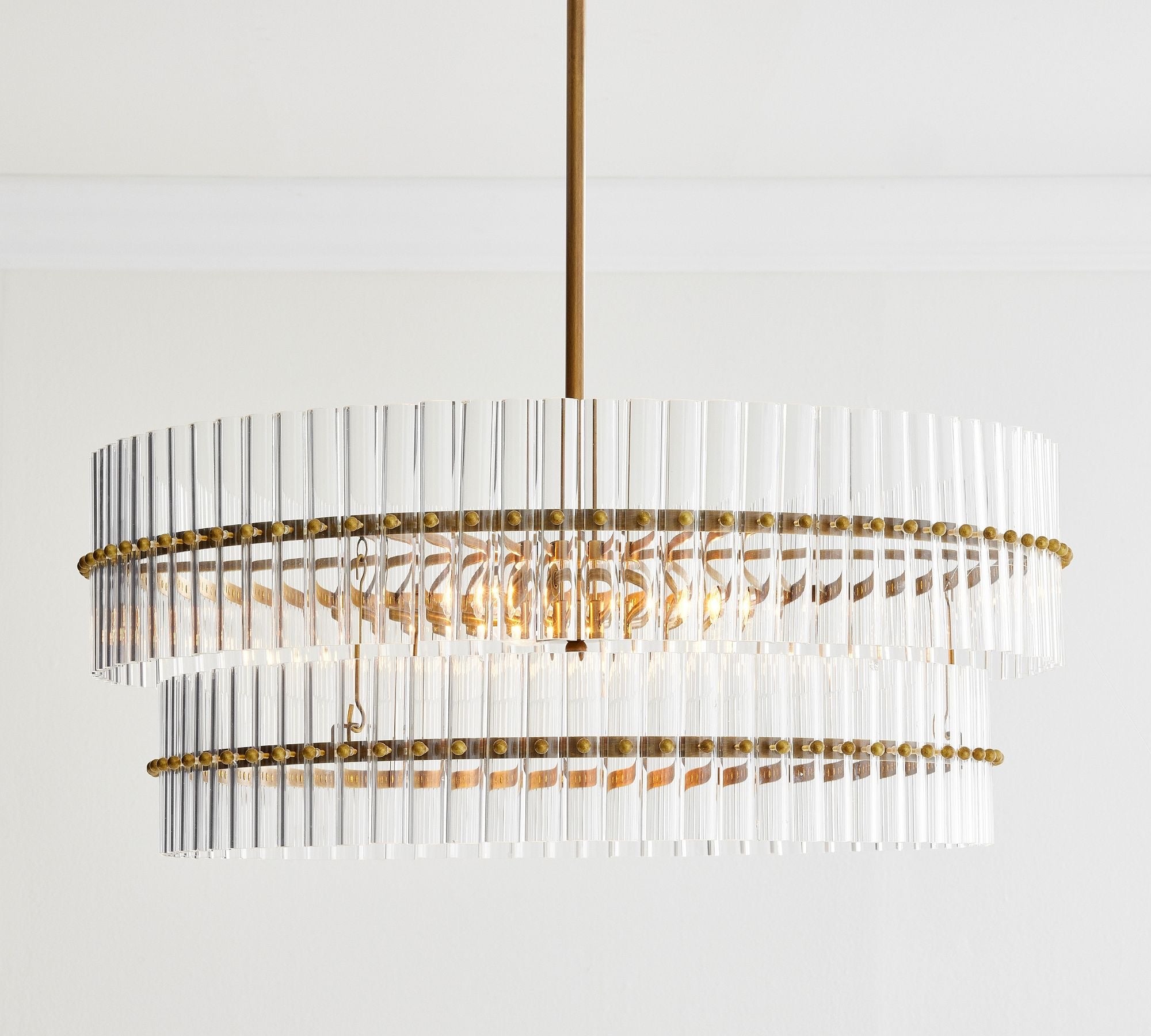 Molly Crystal Round Chandlier-VaseLamps