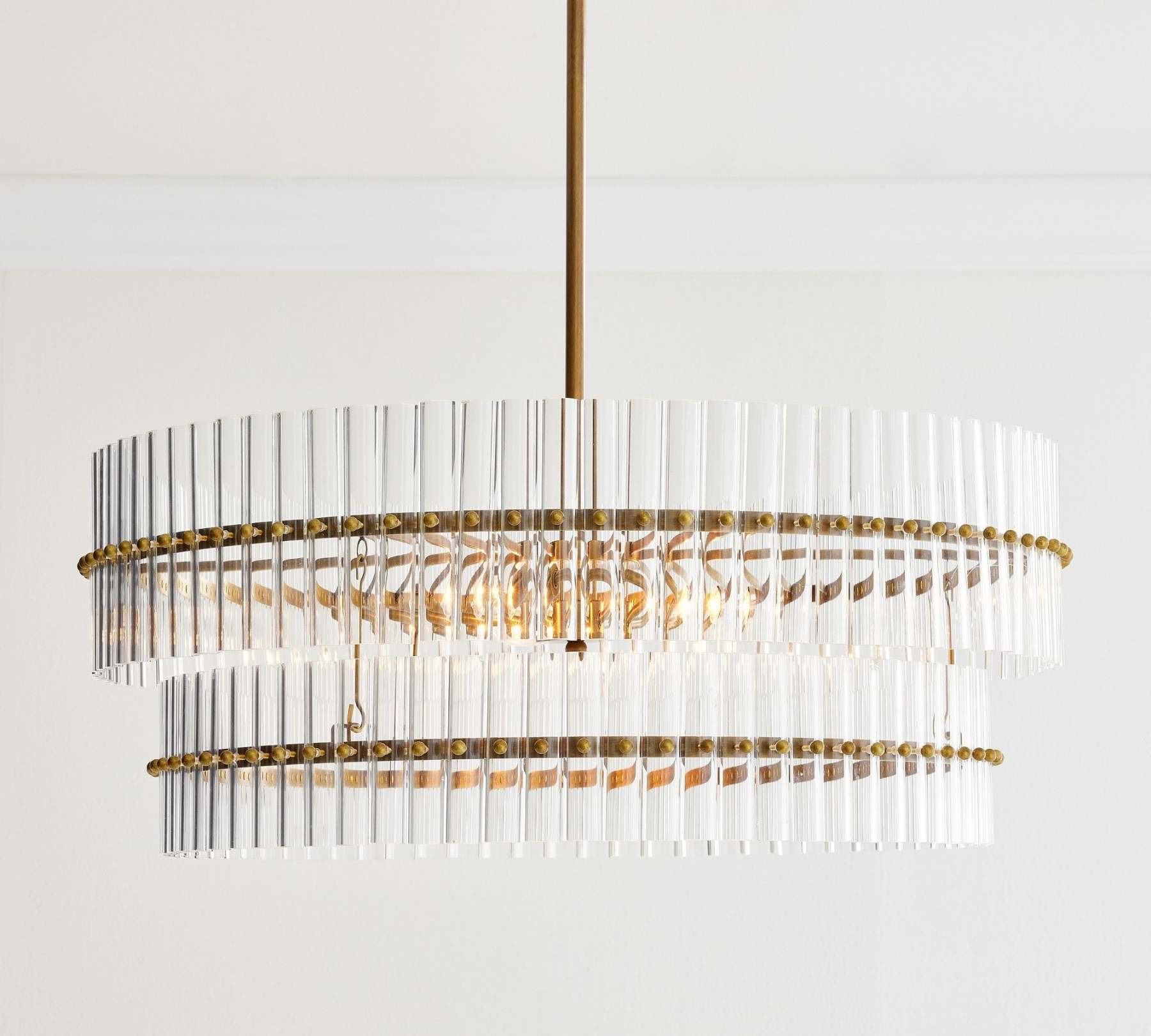 Molly Crystal Round Chandlier-VaseLamps