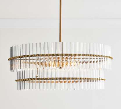Molly Crystal Round Chandlier-VaseLamps
