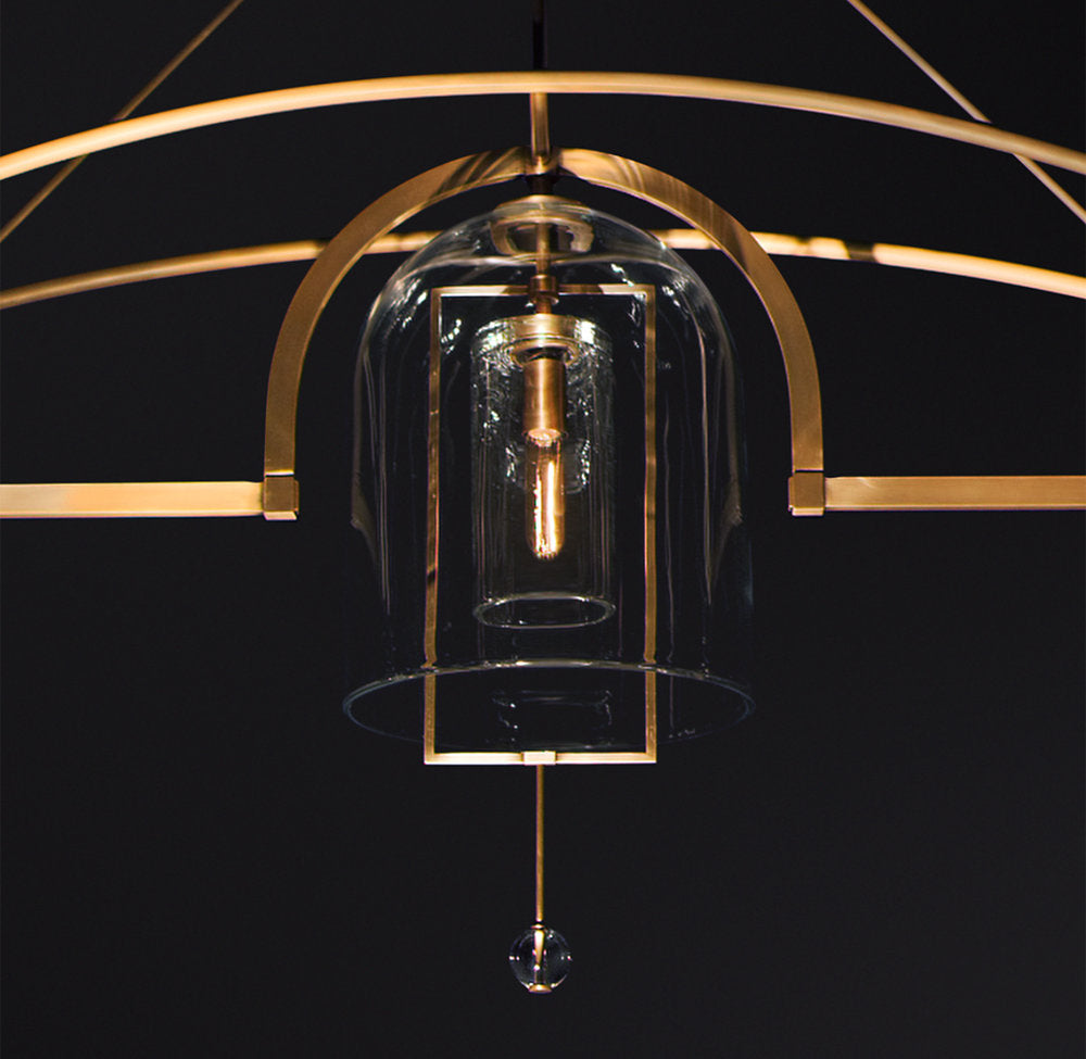 Fulcrum Grand Linear Chandelier 85"-VaseLamps