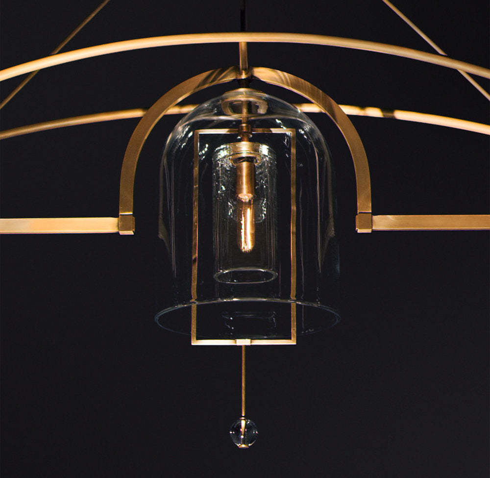 Fulcrum Grand Linear Chandelier 85"-VaseLamps