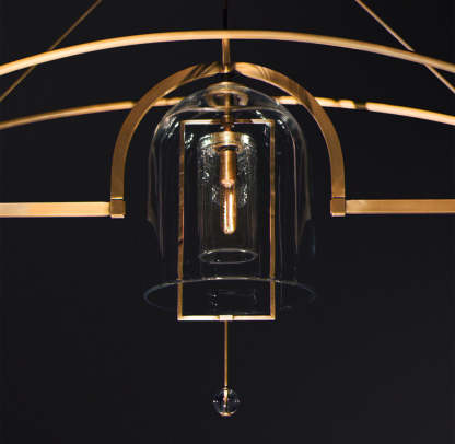 Fulcrum Grand Linear Chandelier 85"-VaseLamps