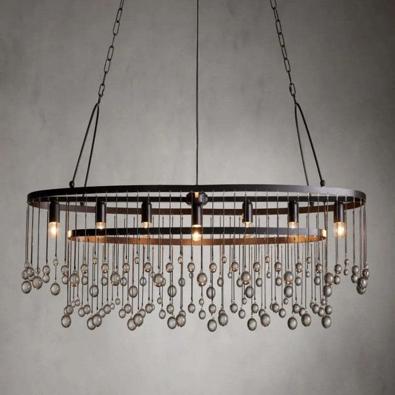 Gael Oval Chandelier 52"-VaseLamps