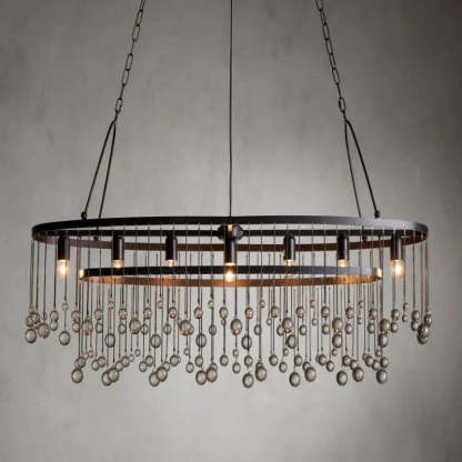 Gael Oval Chandelier 52"-VaseLamps