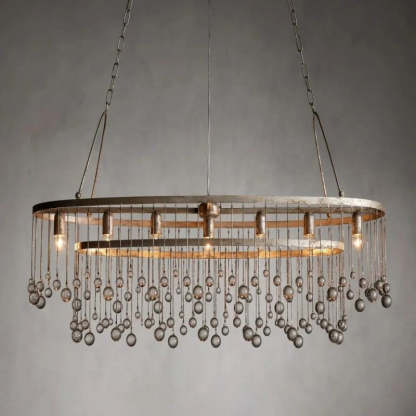 Gael Oval Chandelier 52"-VaseLamps