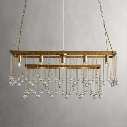 Gael Rectangular Chandelier-VaseLamps