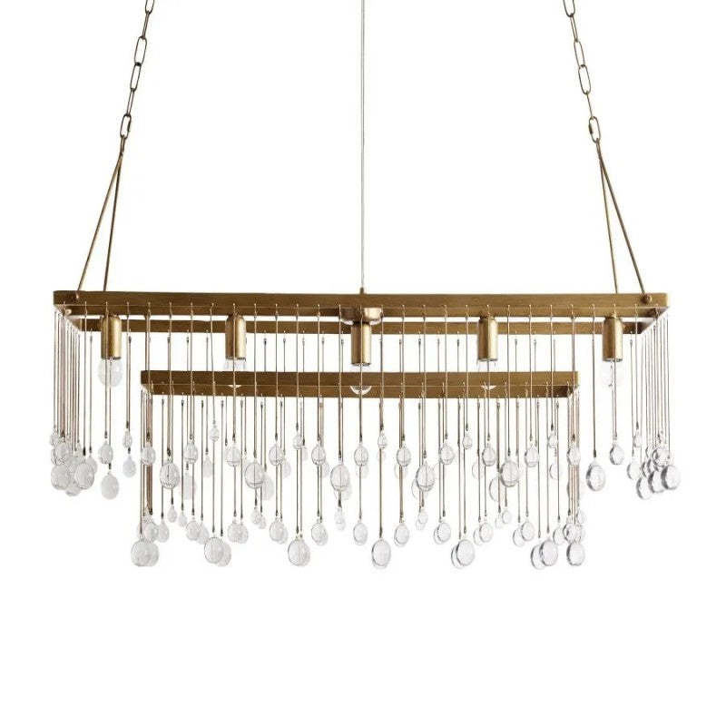 Gael Rectangular Chandelier-VaseLamps