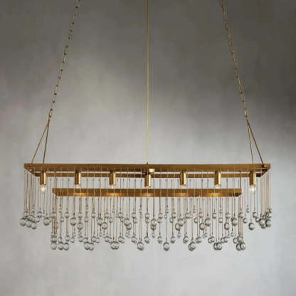 Gael Rectangular Chandelier-VaseLamps