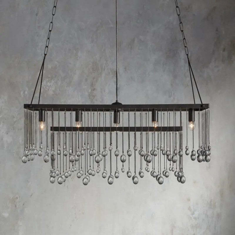 Gael Rectangular Chandelier-VaseLamps