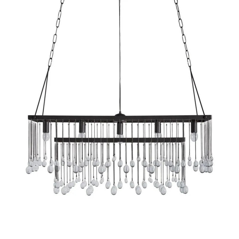Gael Rectangular Chandelier-VaseLamps