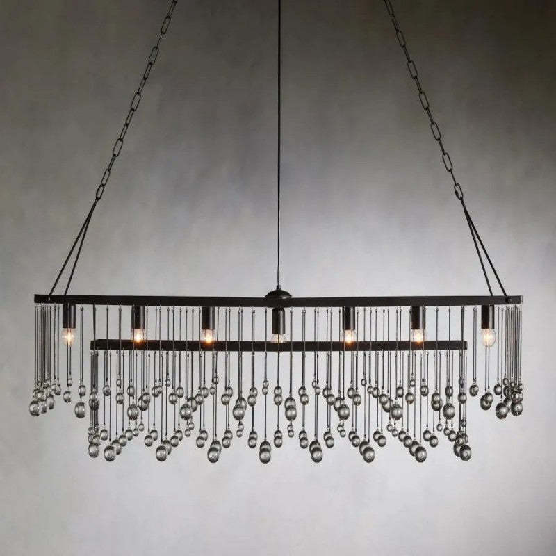 Gael Rectangular Chandelier-VaseLamps