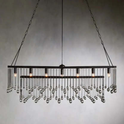 Gael Rectangular Chandelier-VaseLamps