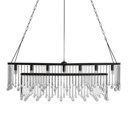 Gael Rectangular Chandelier-VaseLamps
