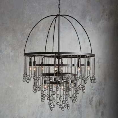 Gael Round Chandelier-VaseLamps