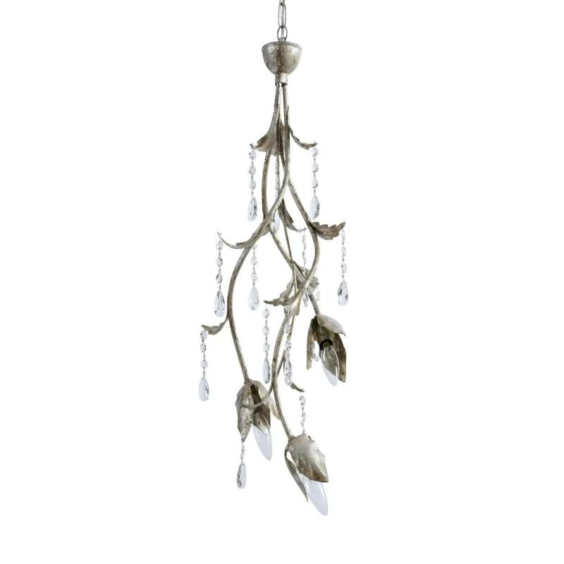 Gothic Viticci Pendant 28- Silver-VaseLamps