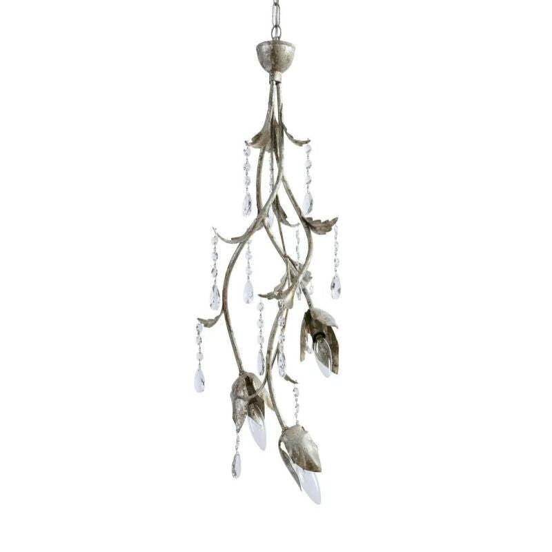 Gothic Viticci Pendant 28- Silver-VaseLamps