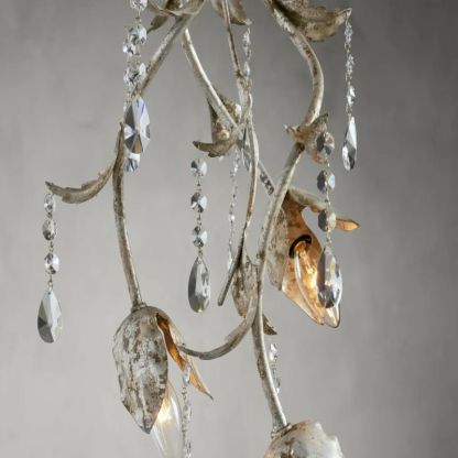 Gothic Viticci Pendant 28- Silver-VaseLamps