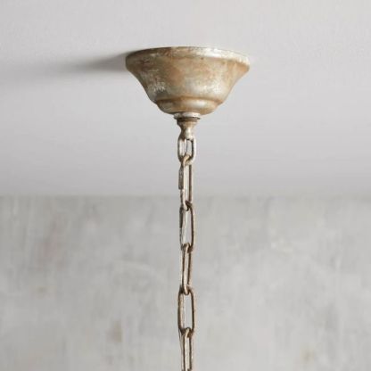 Gothic Viticci Round Chandelier 40"-Silver-VaseLamps
