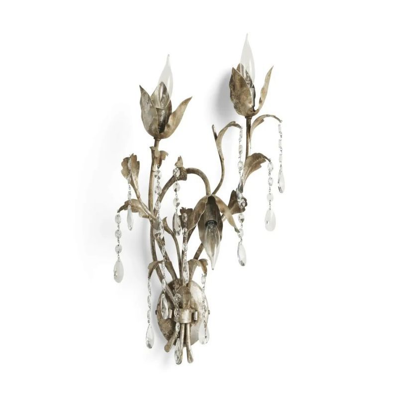 Gothic Viticcio Wall Sconce 3-Light 6-Light - Silver-VaseLamps