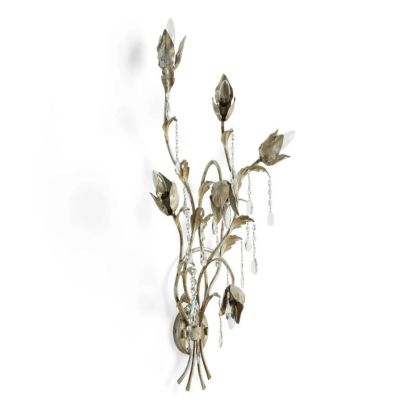 Gothic Viticcio Wall Sconce 3-Light 6-Light - Silver-VaseLamps
