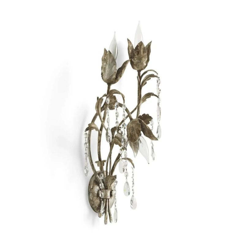 Gothic Viticcio Wall Sconce 3-Light 6-Light - Silver-VaseLamps