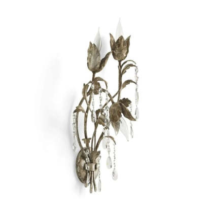 Gothic Viticcio Wall Sconce 3-Light 6-Light - Silver-VaseLamps