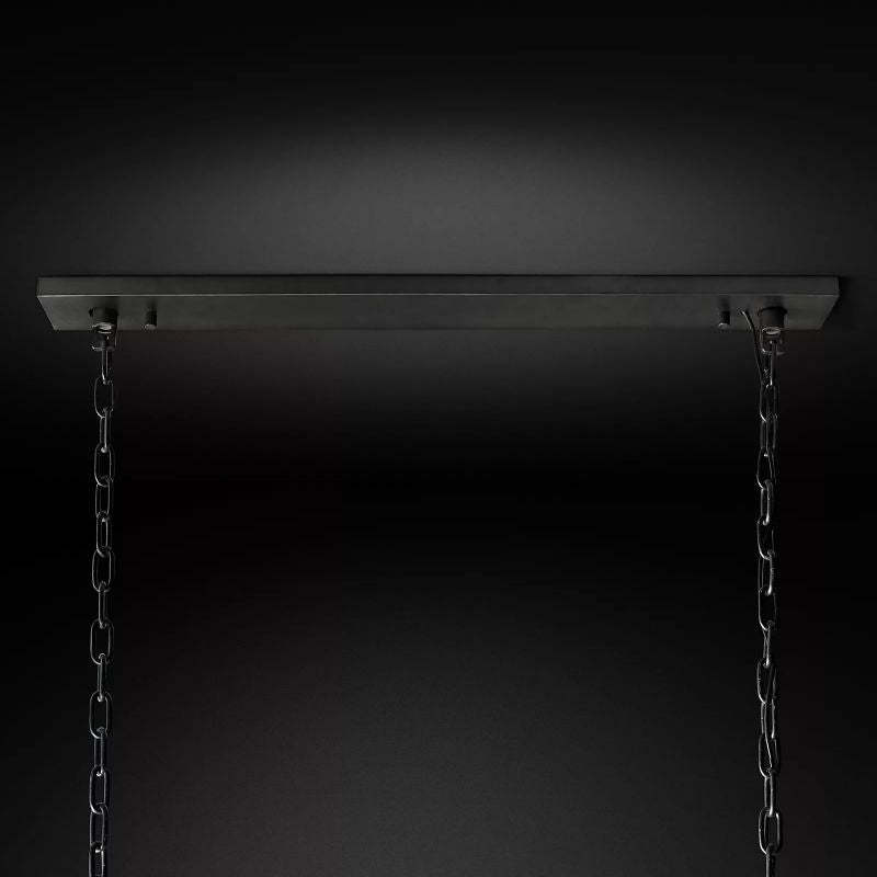 Harlow Calcite Rectangular Chandelier 74"-VaseLamps