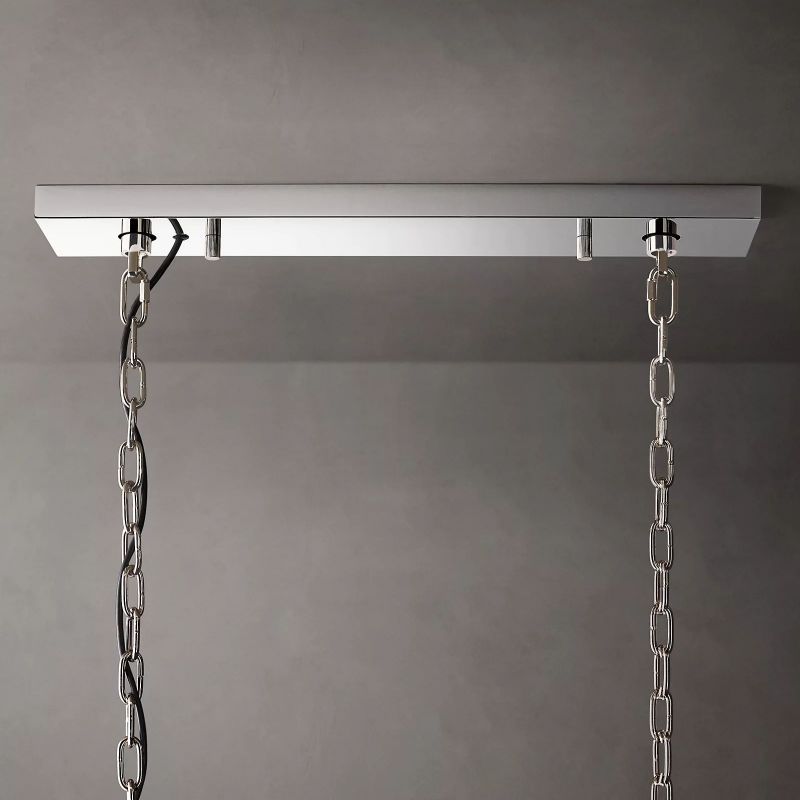 Harlow Calcite Rectangular Chandelier 42"-VaseLamps