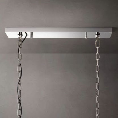 Harlow Calcite Rectangular Chandelier 42"-VaseLamps