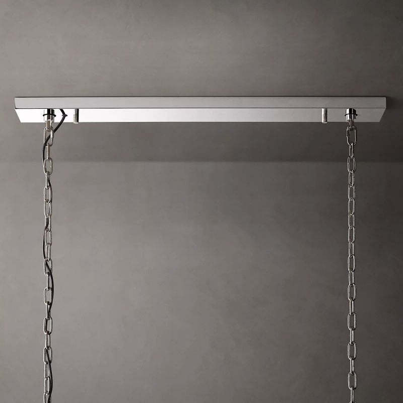 Harlow Calcite Rectangular Chandelier 54"-VaseLamps