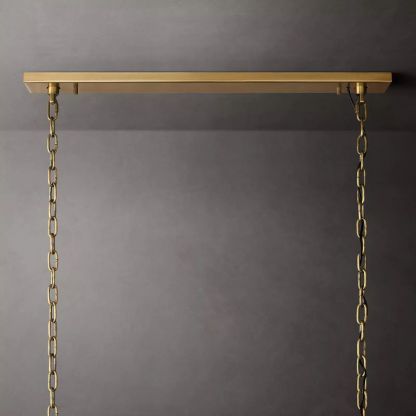 Harlow Calcite Rectangular Chandelier 62"-VaseLamps