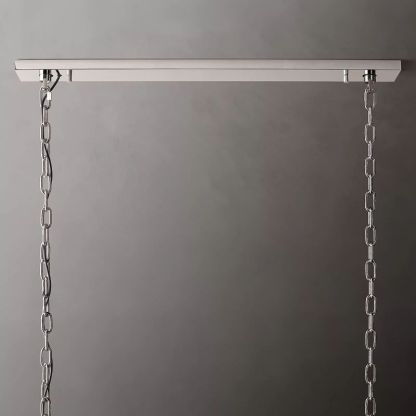 Harlow Calcite Rectangular Chandelier 74"-VaseLamps