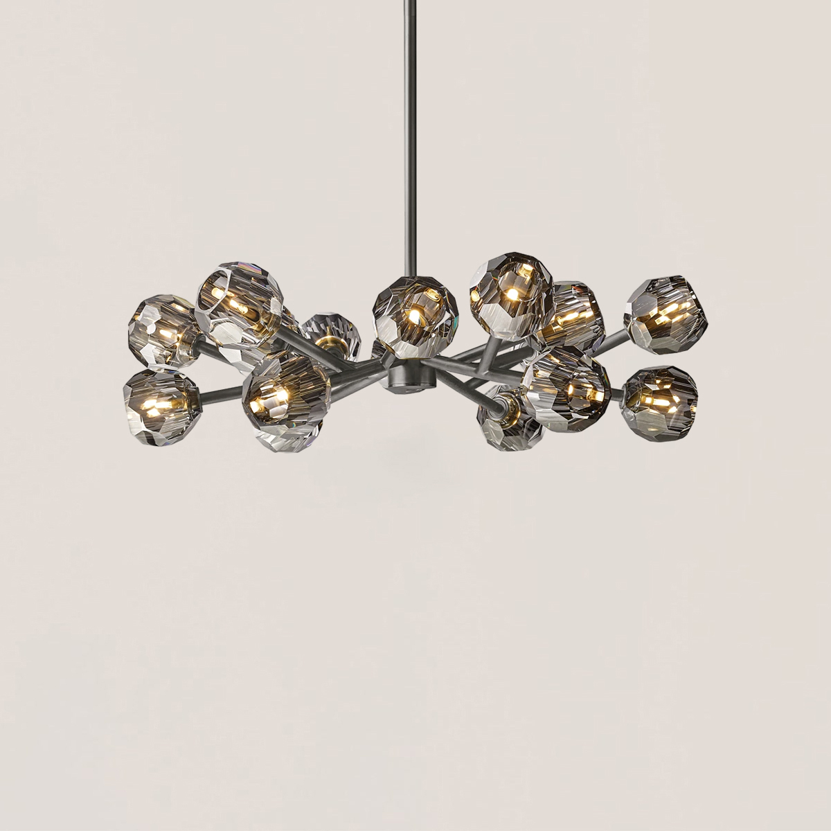 Boule De Cristal Glass Round Chandelier-VaseLamps