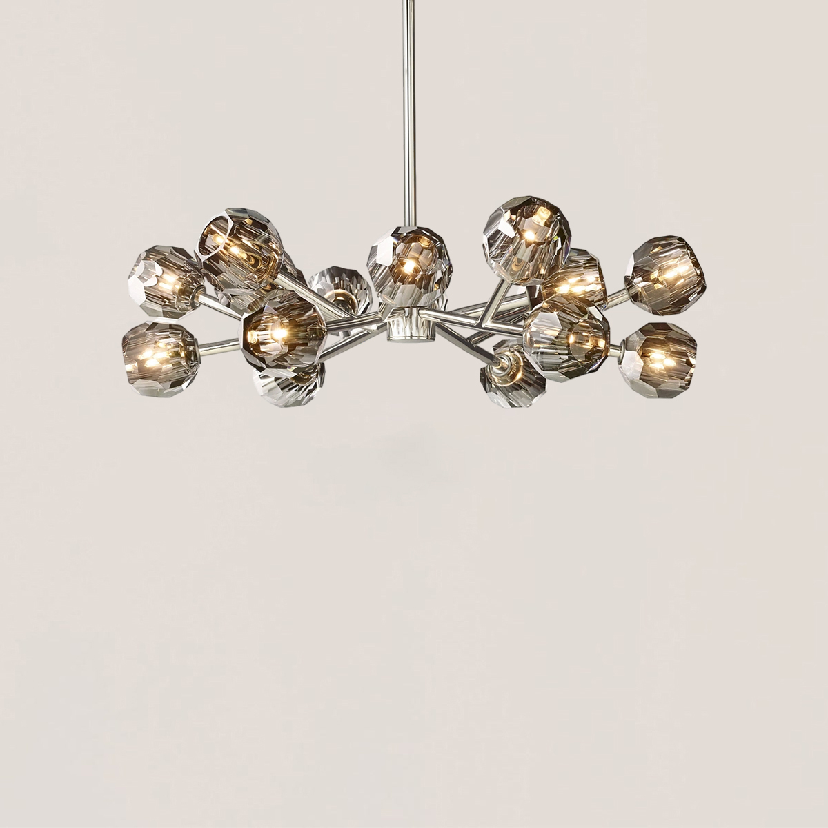 Boule De Cristal Glass Round Chandelier-VaseLamps