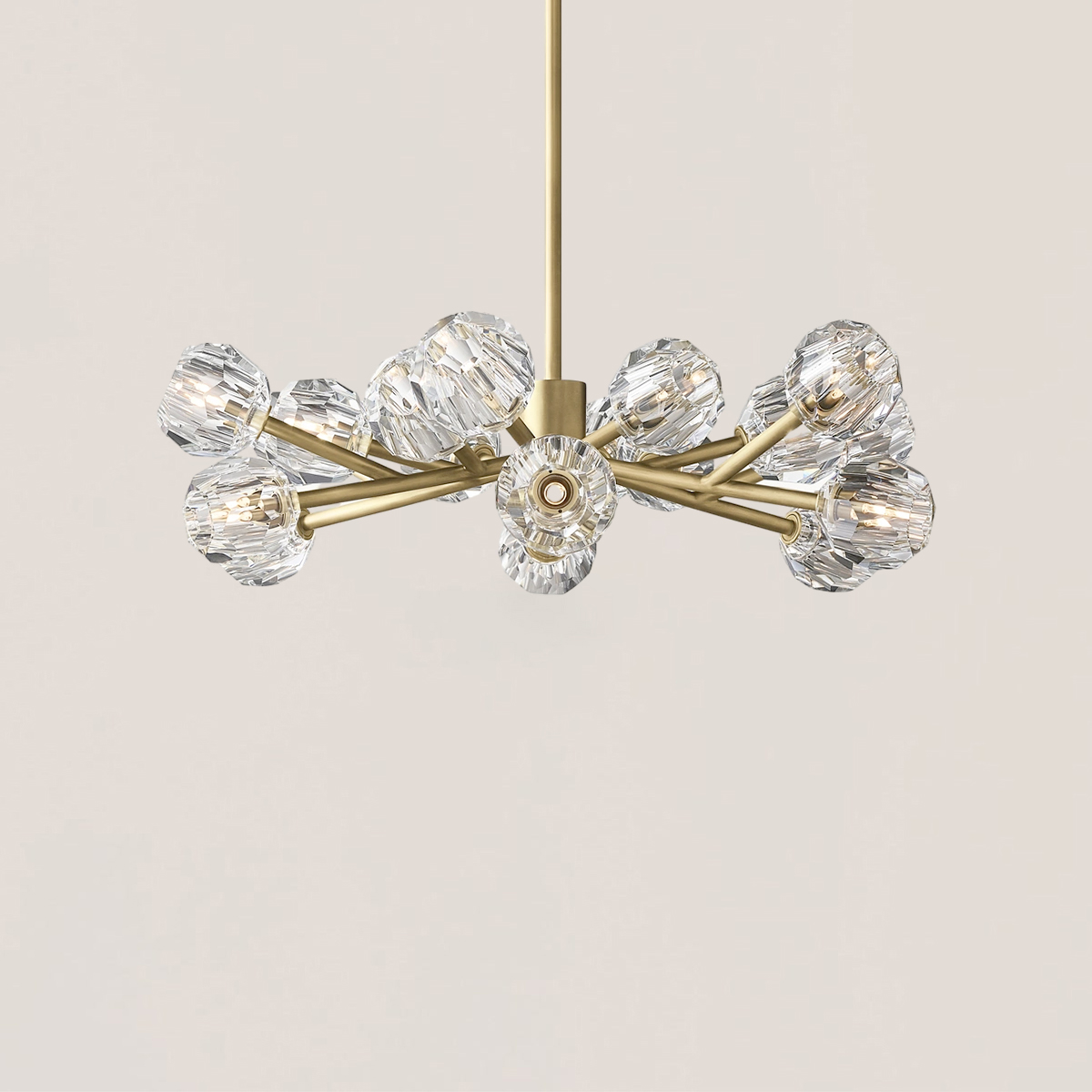 Boule De Cristal Glass Round Chandelier-VaseLamps
