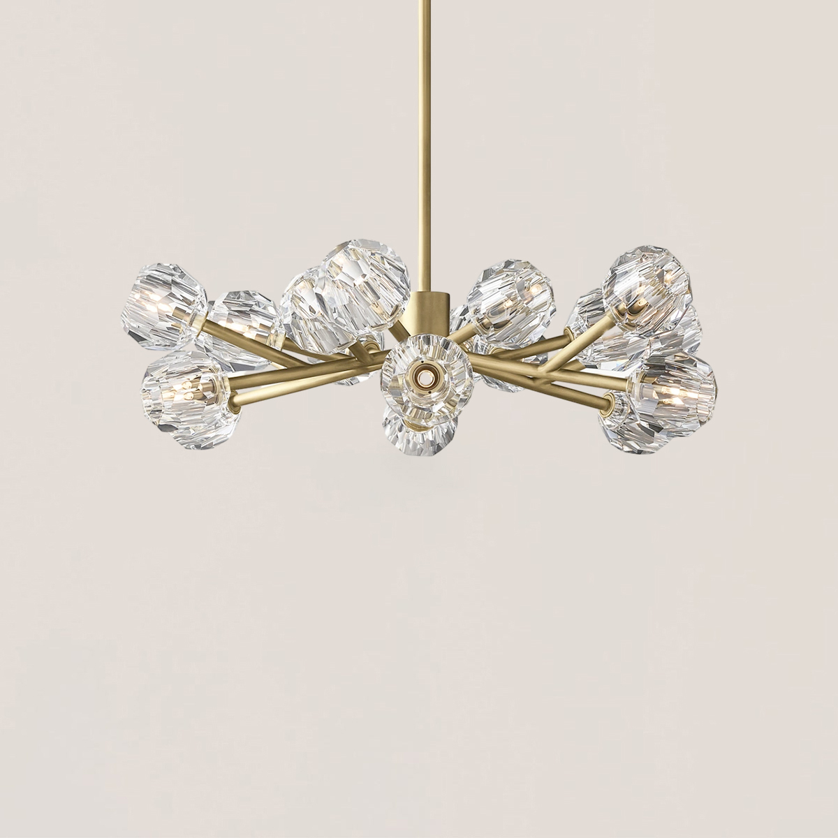 Boule De Cristal Glass Round Chandelier-VaseLamps