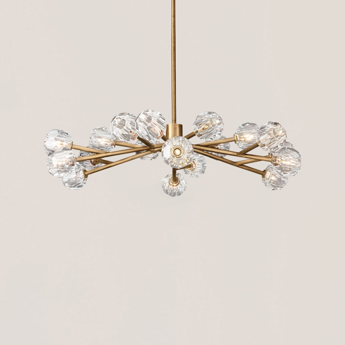 Boule De Cristal Glass Round Chandelier-VaseLamps