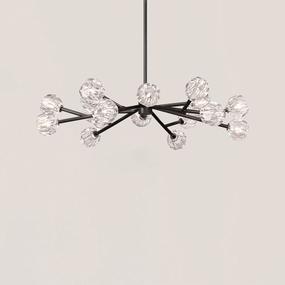 Boule De Cristal Glass Round Chandelier-VaseLamps