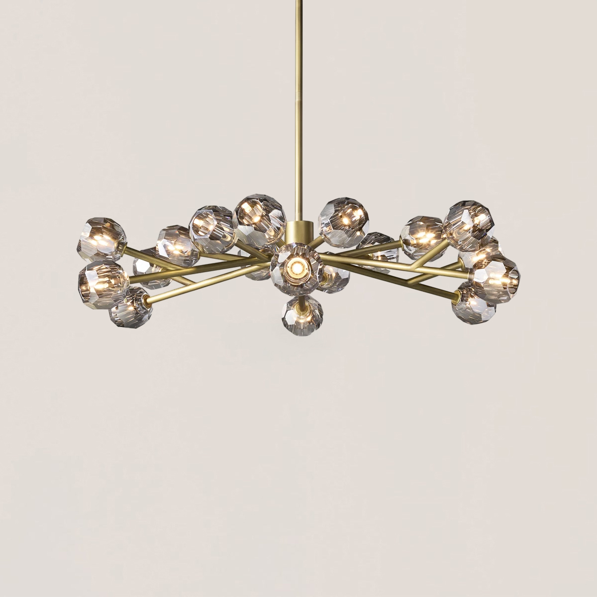 Boule De Cristal Glass Round Chandelier-VaseLamps