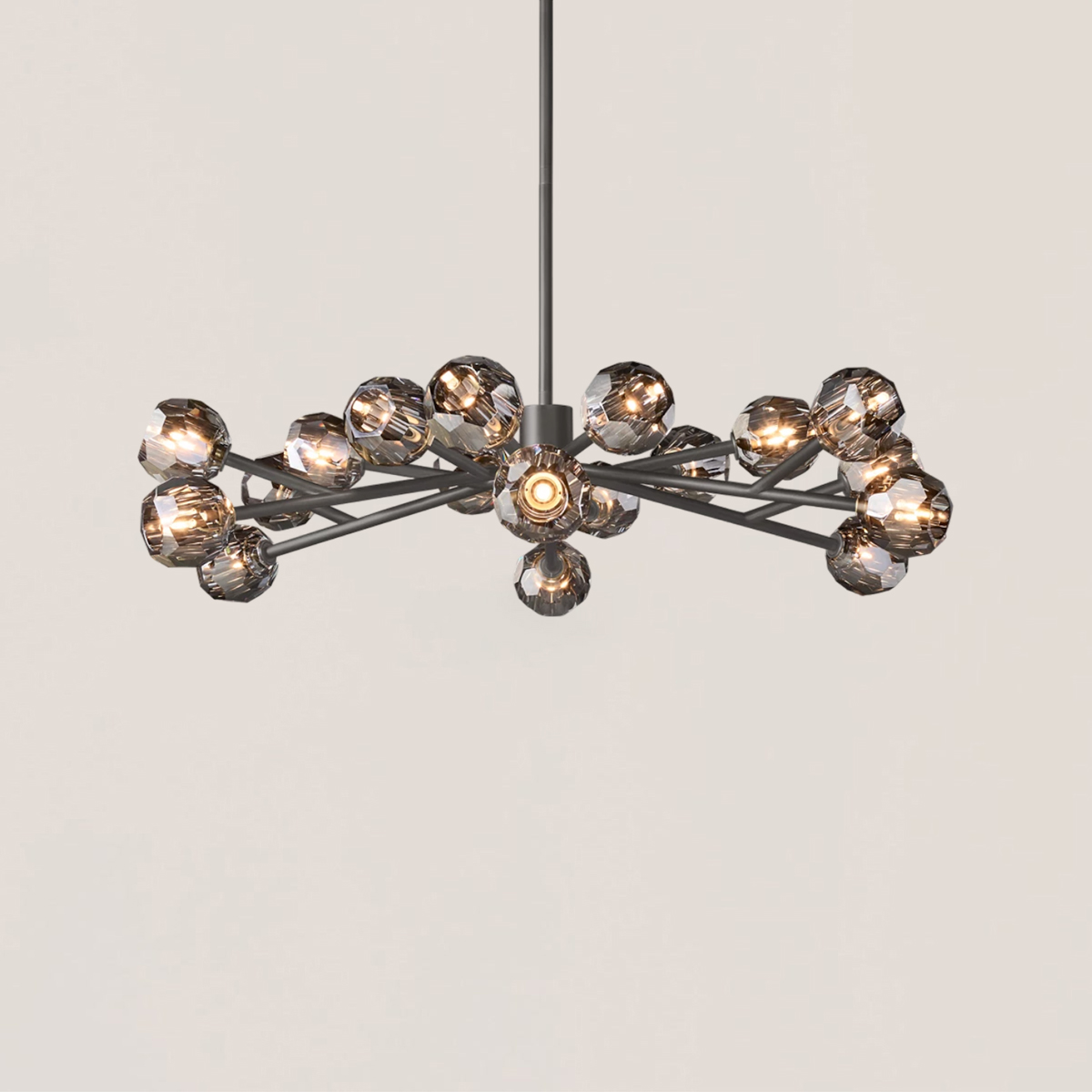 Boule De Cristal Glass Round Chandelier-VaseLamps