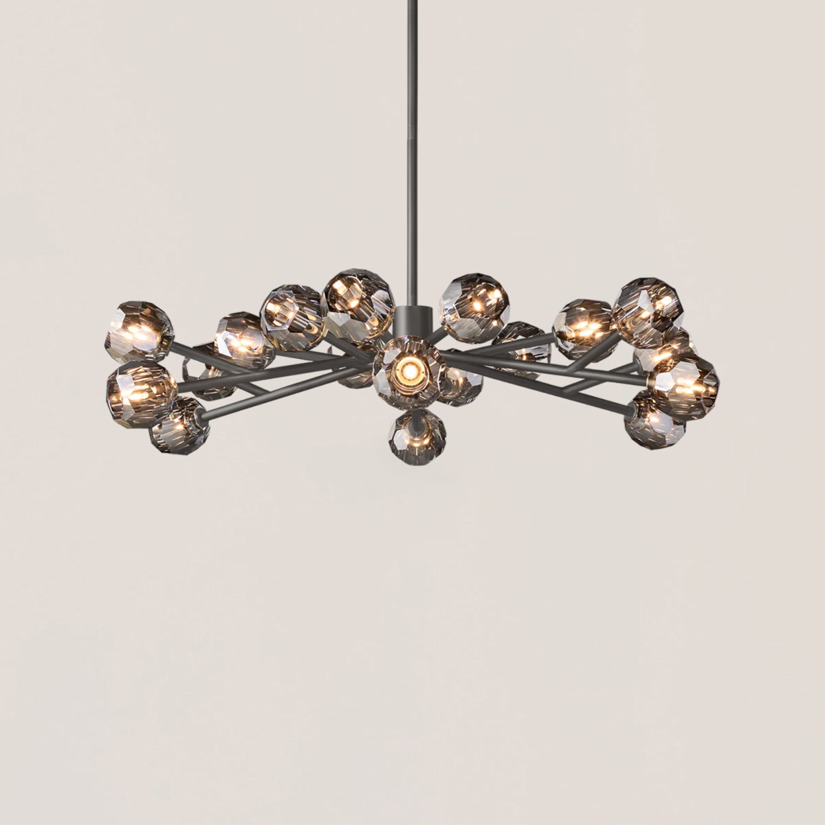 Boule De Cristal Glass Round Chandelier-VaseLamps