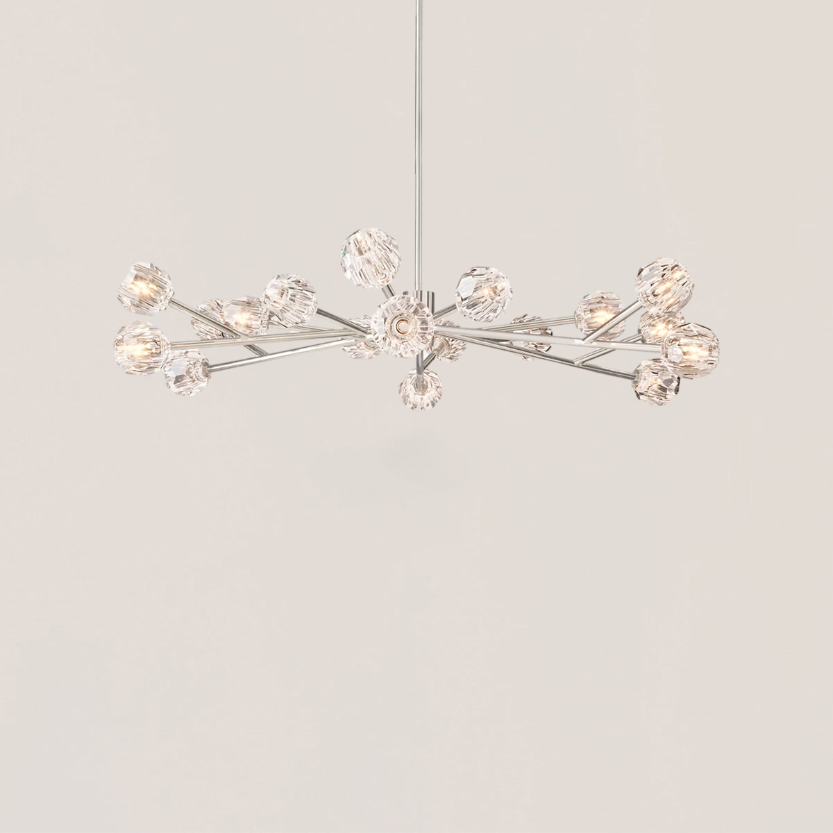 Boule De Cristal Glass Round Chandelier-VaseLamps