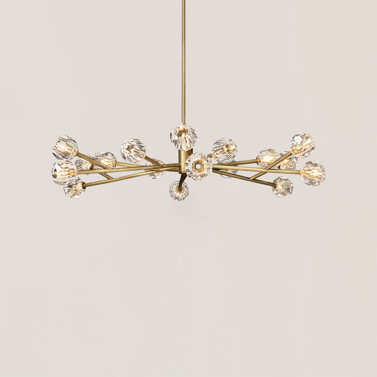 Boule De Cristal Glass Round Chandelier-VaseLamps