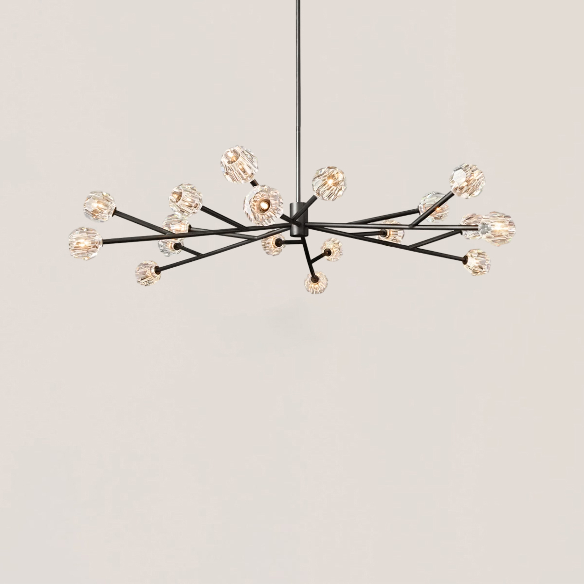 Boule De Cristal Glass Round Chandelier-VaseLamps