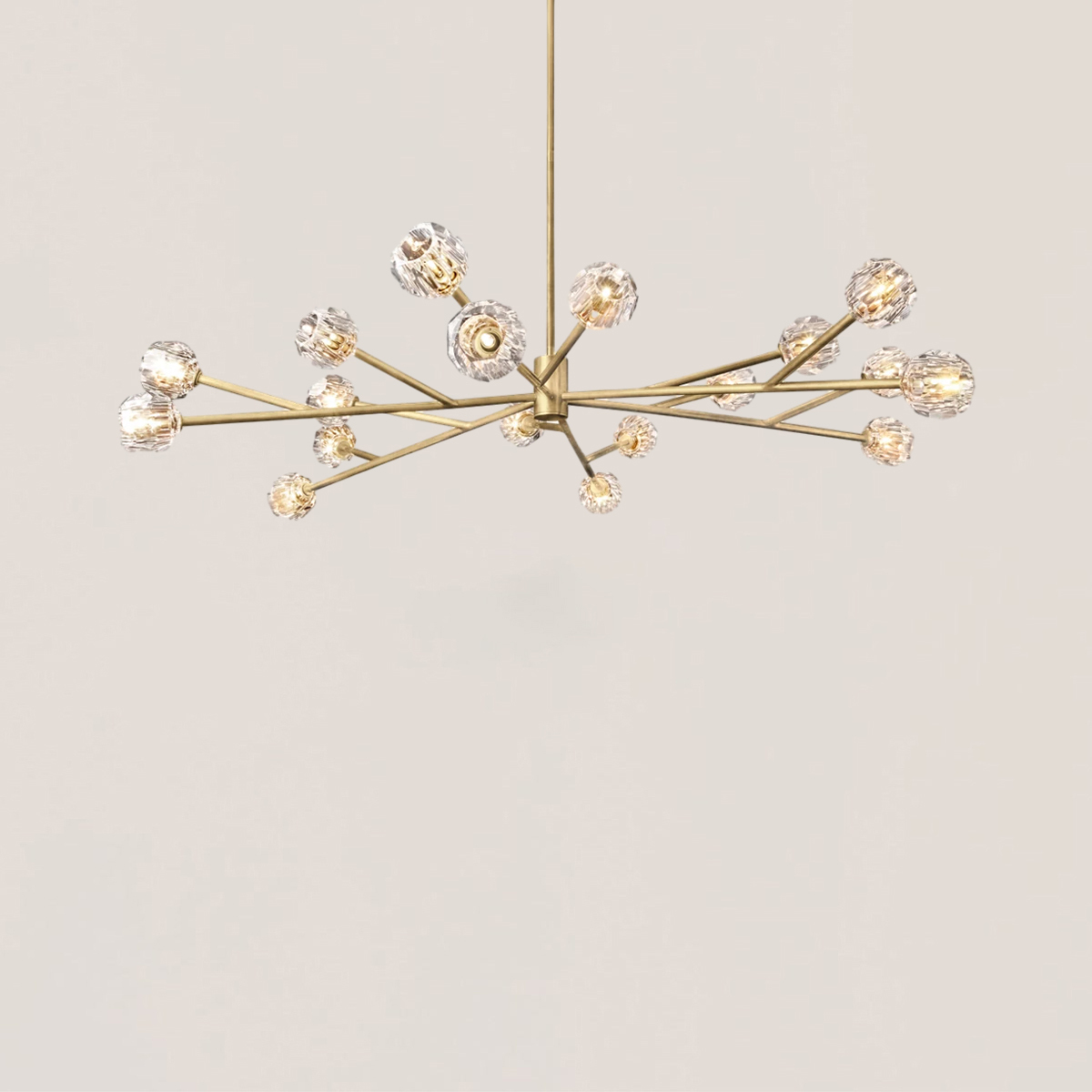 Boule De Cristal Glass Round Chandelier-VaseLamps