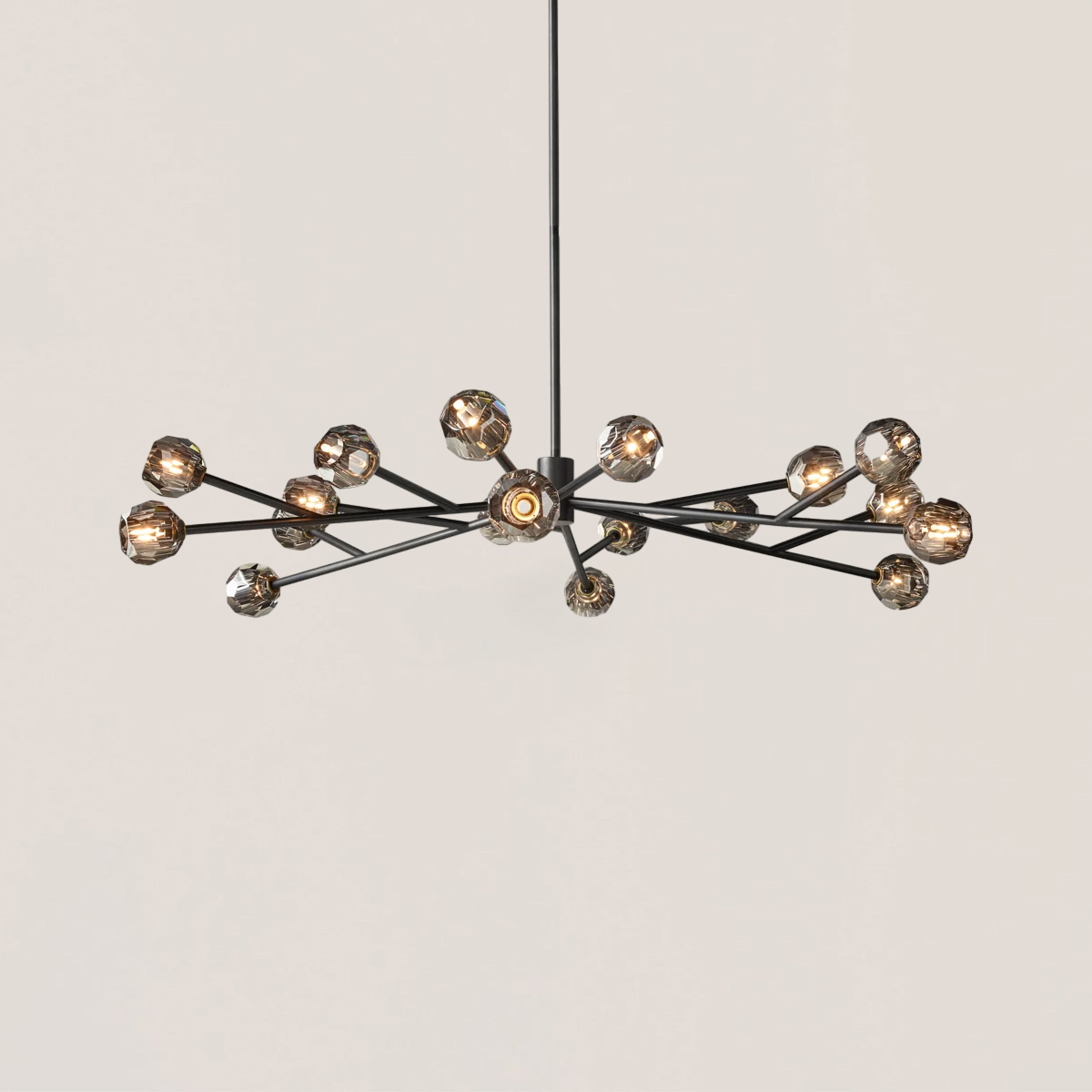 Boule De Cristal Glass Round Chandelier-VaseLamps