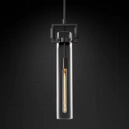 Machinist Glass Cylinder Pendant