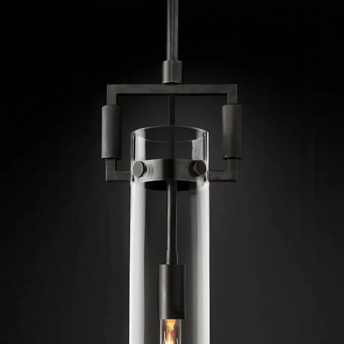 Machinist Glass Cylinder Pendant