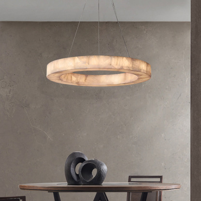 Rivage Calcite Round Chandelier-VaseLamps