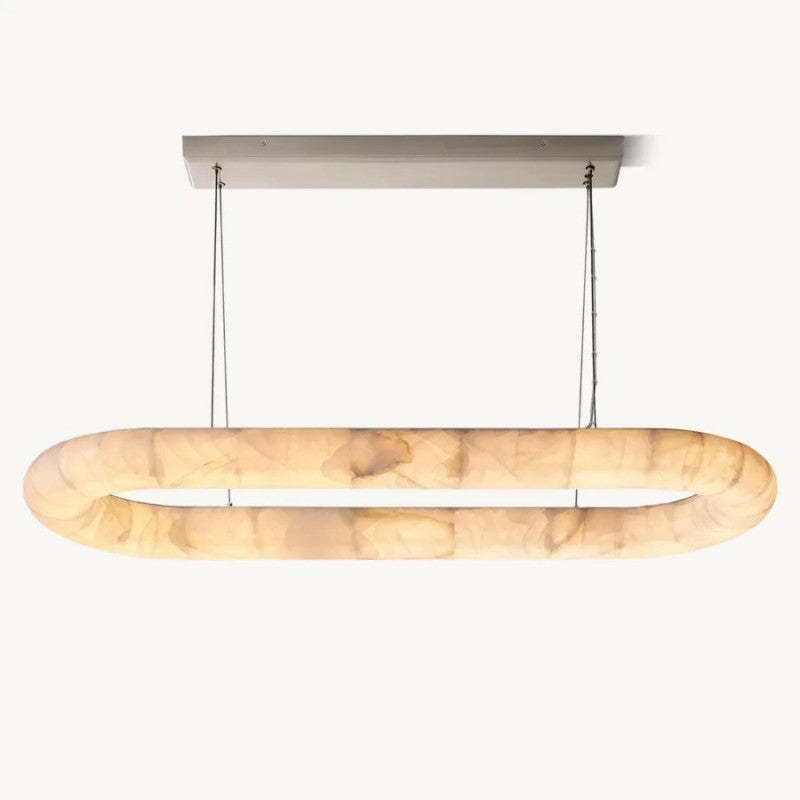 Rivage Lisse Oval Chandelier 57"-VaseLamps